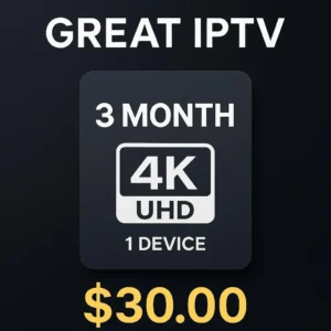 3-Month GreatIPTV Subscription